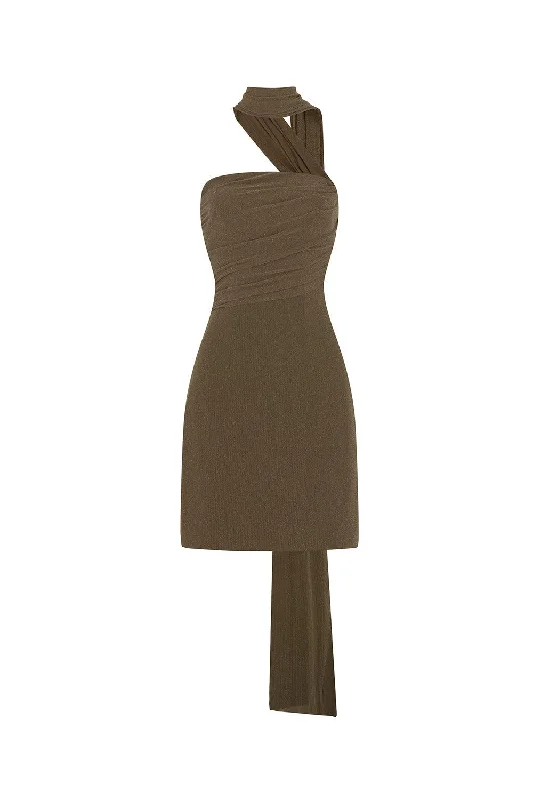 Mini dresses with keyhole necklines Svitlana A-line Straight Across Neck Mesh Mini Dress Mini dresses with keyhole necklines Svitlana A-line Straight Across Neck Mesh Mini Dress