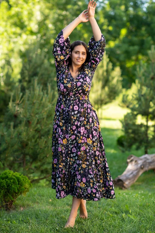 Midi dresses with tiered skirts for a bohemian festival look Simona Summer Garden Plus Dress Midi dresses with tiered skirts for a bohemian festival look Simona Summer Garden Plus Dress