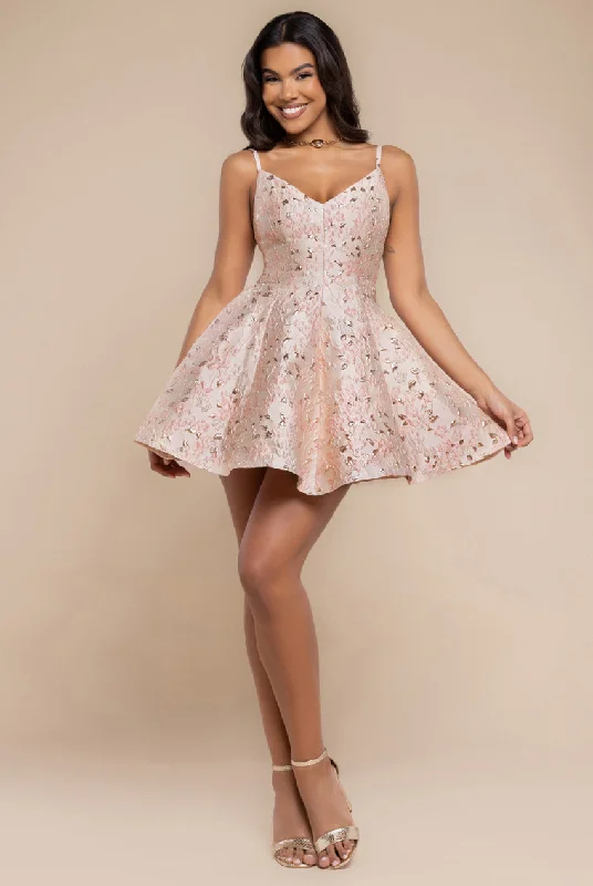 Plaid mini dresses for fall fashion Goddiva Jacquard Sleeveless A-line Mini Dress - Blush Pink Plaid mini dresses for fall fashion Goddiva Jacquard Sleeveless A-line Mini Dress - Blush Pink