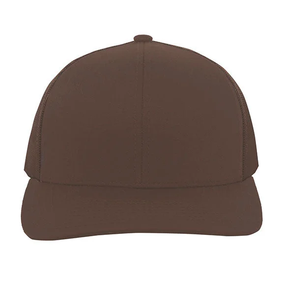 Women's cropped sweatshirt with a slogan graphic for a fun and expressive look104C - Pacific Headwear Trucker Snapback Hat | Brown Women's cropped sweatshirt with a slogan graphic for a fun and expressive look104C - Pacific Headwear Trucker Snapback Hat | Brown