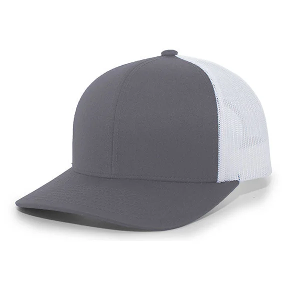 Women's sweatshirt with a mesh panel insert for breathability during workouts104C - Pacific Headwear Trucker Snapback Hat | Graphite/White Women's sweatshirt with a mesh panel insert for breathability during workouts104C - Pacific Headwear Trucker Snapback Hat | Graphite/White