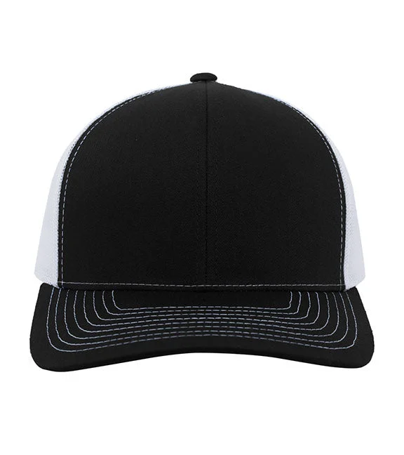 Women's long - sleeve cropped sweatshirt with ribbed cuffs for a snug fit104S - Pacific Headwear Contrast Stitch Trucker Snapback Hat | Black/White