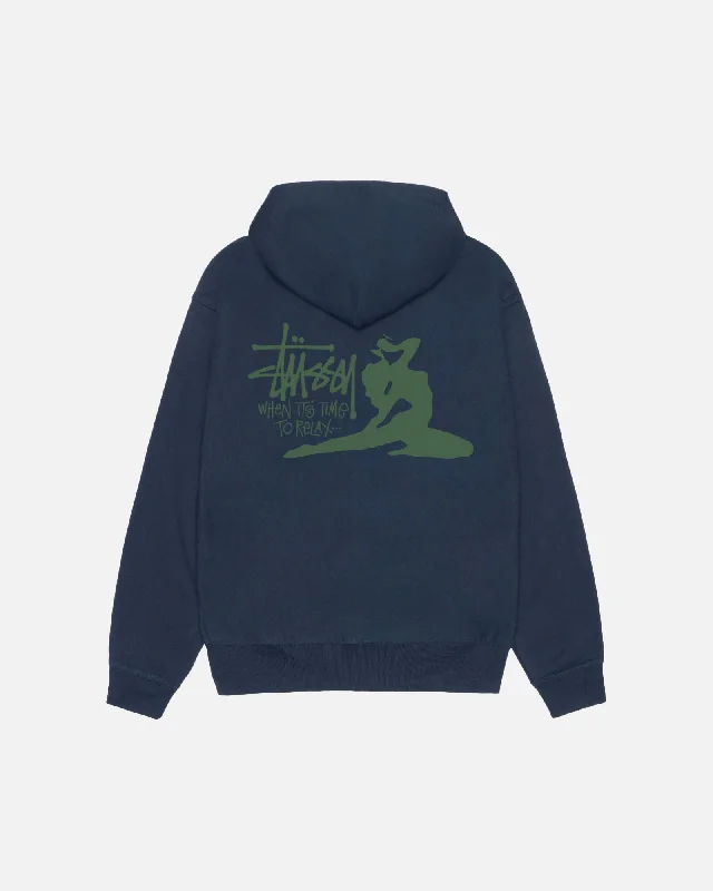 Women's tie - front hoodie in a lightweight fabric for summer layeringRELAX HOODIE