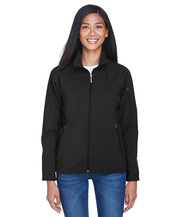 Women's fleece - lined hoodie with thumbholes for warmth in winter78034 - North End Ladies Three-Layer Fleece Bonded Performance Soft Shell Jacket | Black Women's fleece - lined hoodie with thumbholes for warmth in winter78034 - North End Ladies Three-Layer Fleece Bonded Performance Soft Shell Jacket | Black