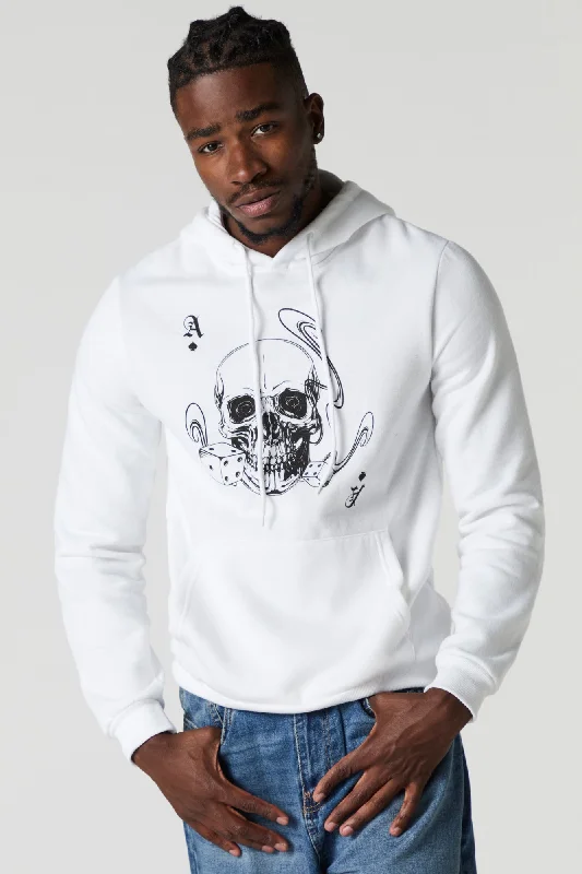 Ace Skull Graphic Fleece Hoodie