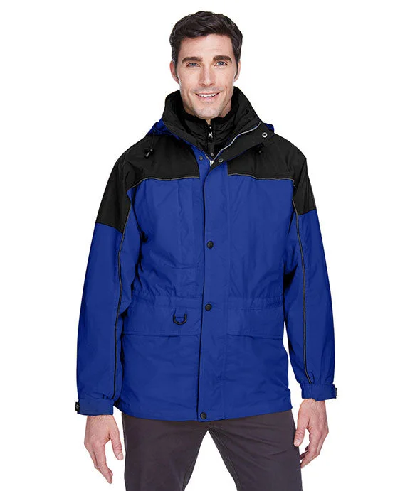 Women's oversized cropped hoodie with drawstrings for a trendy look88006 - North End Adult 3-in-1 Two-Tone Parka | Royal Cobalt Women's oversized cropped hoodie with drawstrings for a trendy look88006 - North End Adult 3-in-1 Two-Tone Parka | Royal Cobalt