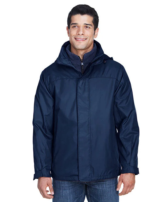 Women's zip - front sweatshirt with contrast stitching for a sporty aesthetic88130 - North End Adult 3-in-1 Jacket | Midnight Navy Women's zip - front sweatshirt with contrast stitching for a sporty aesthetic88130 - North End Adult 3-in-1 Jacket | Midnight Navy