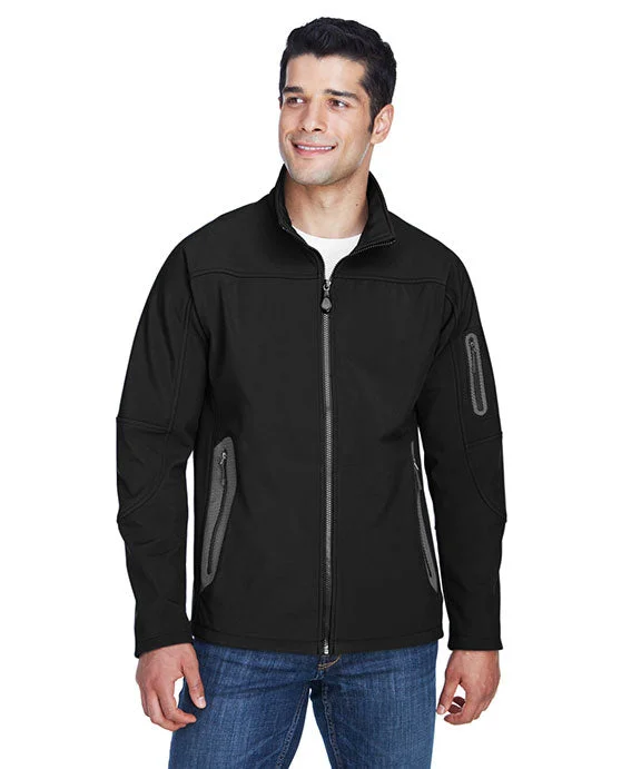 Women's oversized cropped hoodie with drawstrings for a trendy look88138 - North End Mens Three-Layer Fleece Bonded Soft Shell Technical Jacket | Black Women's oversized cropped hoodie with drawstrings for a trendy look88138 - North End Mens Three-Layer Fleece Bonded Soft Shell Technical Jacket | Black