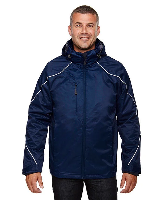 Women's sweatshirt with a mesh panel insert for breathability during workouts88196T - North End Mens Tall Angle 3-in-1 Jacket with Bonded Fleece Liner | Night Women's sweatshirt with a mesh panel insert for breathability during workouts88196T - North End Mens Tall Angle 3-in-1 Jacket with Bonded Fleece Liner | Night