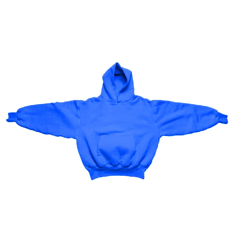 Women's cropped sweatshirt with a lace - trimmed hem for a romantic look900 GSM 'Shady Blue' Hoodie with CRDLCK™ Women's cropped sweatshirt with a lace - trimmed hem for a romantic look900 GSM 'Shady Blue' Hoodie with CRDLCK™