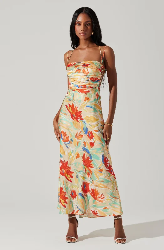 Mermaid - Style Women Dress with a Fitted Silhouette for Special OccasionsAntlia Floral Maxi Dress Mermaid - Style Women Dress with a Fitted Silhouette for Special OccasionsAntlia Floral Maxi Dress