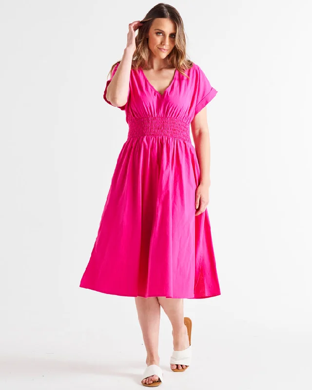 Sleeveless Women Dress in Bright Colors for Summer PartiesBetty Basics Carrie Dress Miami Pink Sleeveless Women Dress in Bright Colors for Summer PartiesBetty Basics Carrie Dress Miami Pink