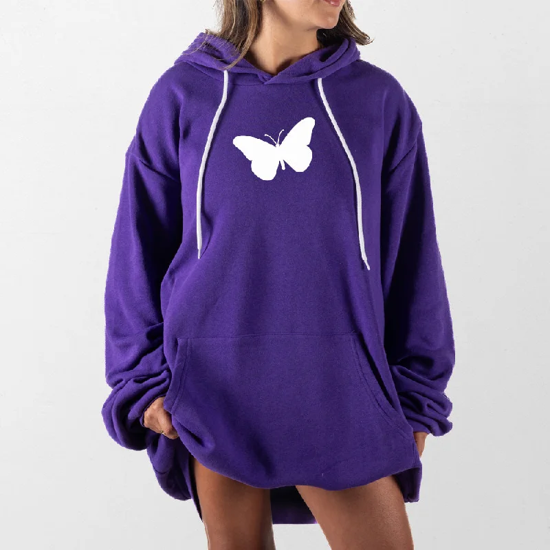 Women's graphic - printed sweatshirt featuring floral patterns for a feminine touchButterfly Outline Giant Hoodie Women's graphic - printed sweatshirt featuring floral patterns for a feminine touchButterfly Outline Giant Hoodie