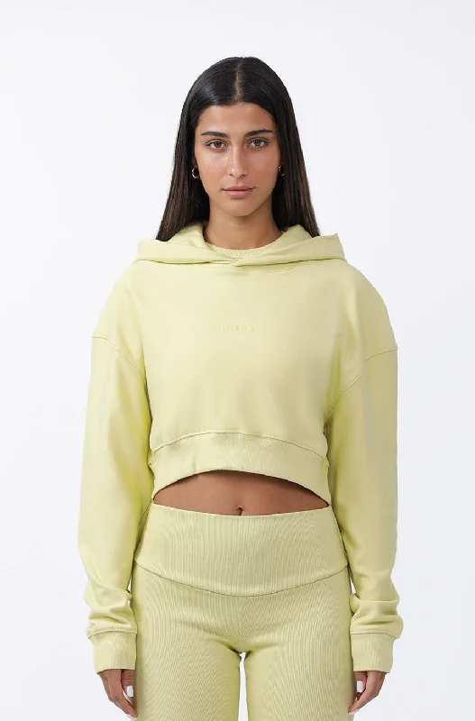 S2J044MI  Oversized Cropped Hoodie