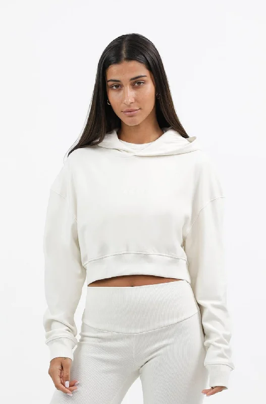 S2J044MI  Oversized Cropped Hoodie