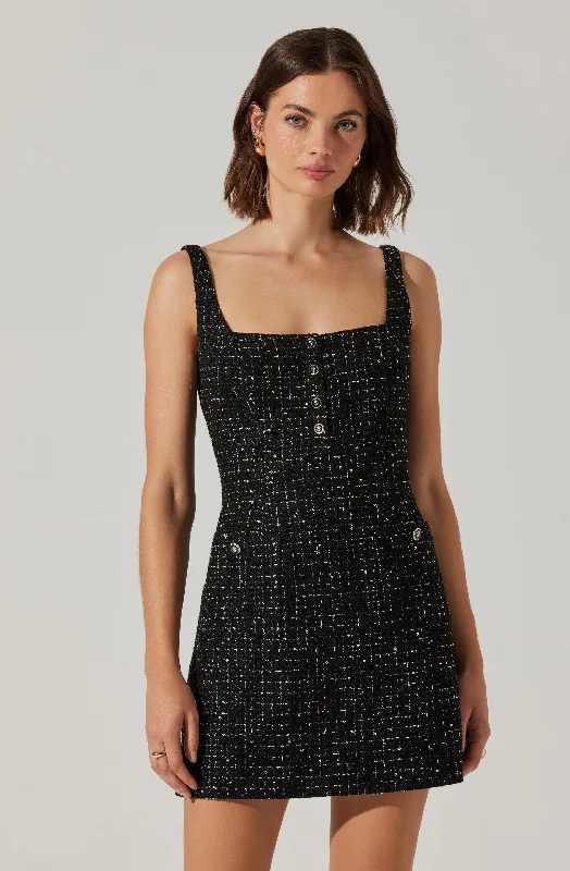 Lace - Embellished Women Dress for an Elegant and Sophisticated AppearanceDeanna Tweed Mini Dress Lace - Embellished Women Dress for an Elegant and Sophisticated AppearanceDeanna Tweed Mini Dress