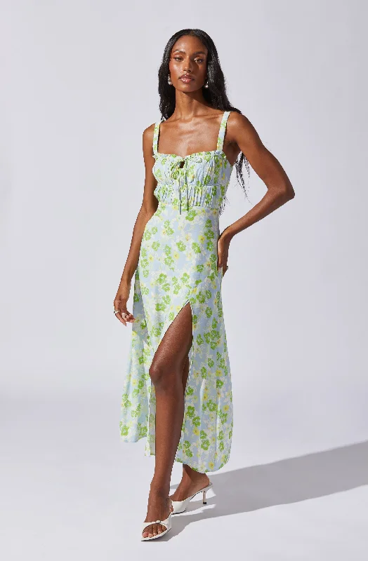 Ruffled Women Dress with Multiple Layers for a Playful and Girly StyleElsie Floral Midi Dress Ruffled Women Dress with Multiple Layers for a Playful and Girly StyleElsie Floral Midi Dress