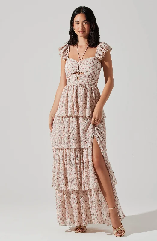 Little Black Women Dress with Sequins for a Glamorous Night OutEmmeline Floral Tiered Maxi Dress Little Black Women Dress with Sequins for a Glamorous Night OutEmmeline Floral Tiered Maxi Dress