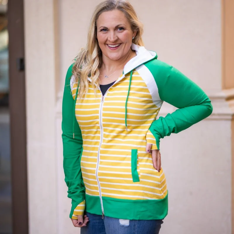 Women's sherpa - lined hoodie for extreme cold weather outdoor activitiesGreen Stadium Hoodie Full Zip Women's sherpa - lined hoodie for extreme cold weather outdoor activitiesGreen Stadium Hoodie Full Zip