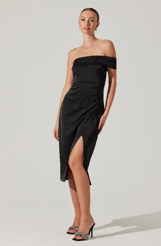 Mini Women Dress with a Short Hem for a Young and Trendy StyleGwyneria Off Shoulder Midi Dress Mini Women Dress with a Short Hem for a Young and Trendy StyleGwyneria Off Shoulder Midi Dress
