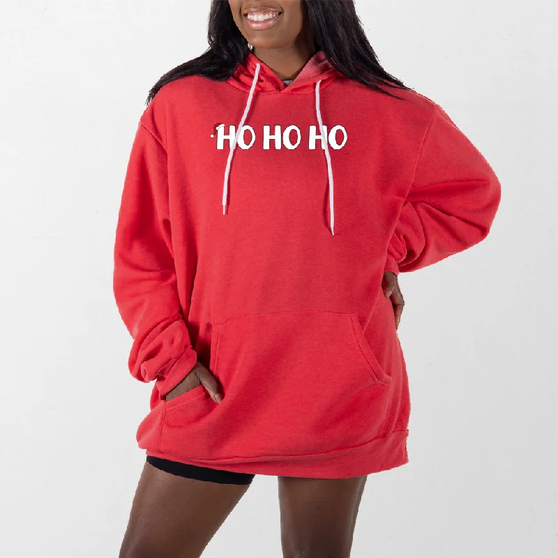Women's hoodie with a detachable hood for customizable stylingHo Ho Ho Giant Hoodie