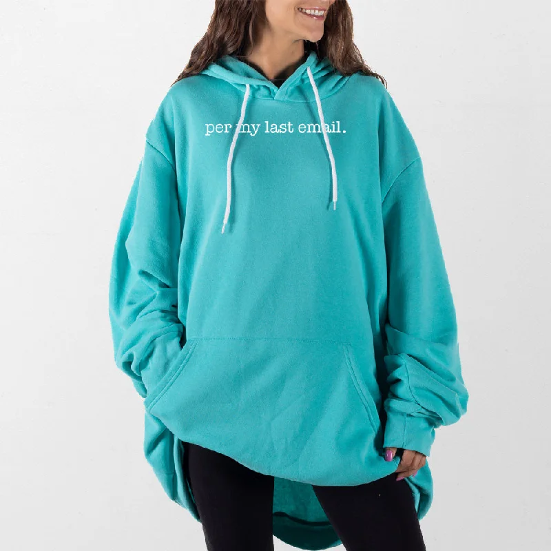 Women's cropped sweatshirt with a slogan graphic for a fun and expressive lookLast Email Giant Hoodie Women's cropped sweatshirt with a slogan graphic for a fun and expressive lookLast Email Giant Hoodie