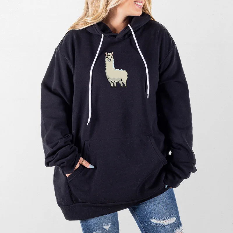 Women's hoodie with a detachable hood for customizable stylingLlama Giant Hoodie