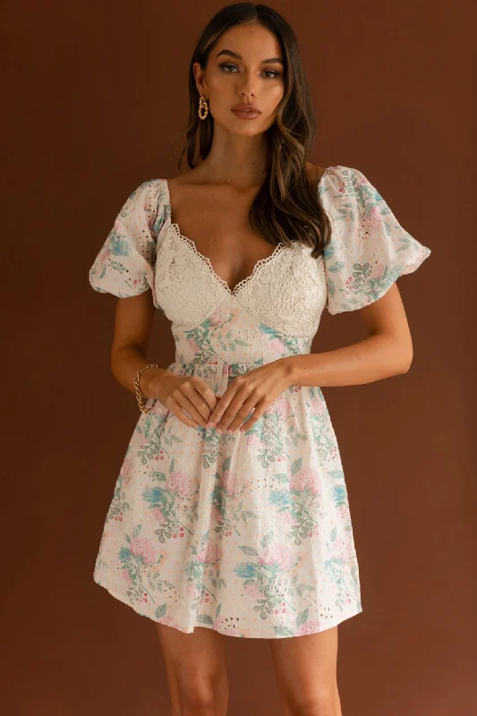 Long - Sleeve Women Dress in Velvet for a Luxurious Winter LookLovers Lane Lace Trim Puff Sleeve Dress Floral Apricot Long - Sleeve Women Dress in Velvet for a Luxurious Winter LookLovers Lane Lace Trim Puff Sleeve Dress Floral Apricot