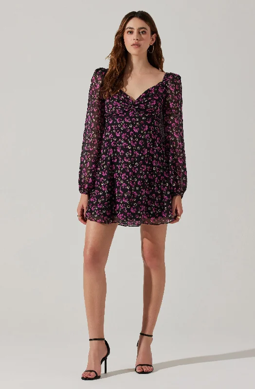 Off - the - Shoulder Women Dress for a Romantic and Feminine LookLong Sleeve A-line Mini Dress Off - the - Shoulder Women Dress for a Romantic and Feminine LookLong Sleeve A-line Mini Dress