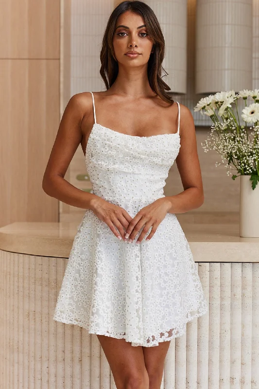 Maxi Women Dress with Floral Print for a Bohemian VibeMarbella Floral Embroidered Overlay Scoop Neck Mini Dress White Maxi Women Dress with Floral Print for a Bohemian VibeMarbella Floral Embroidered Overlay Scoop Neck Mini Dress White