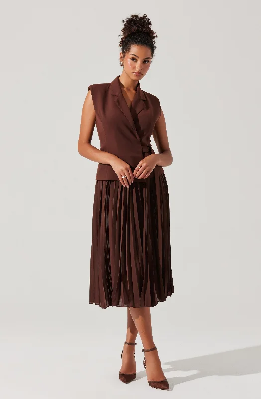 Backless Women Dress for a Sexy and Alluring Look at Evening EventsMixed Media Vest Wrap Dress Backless Women Dress for a Sexy and Alluring Look at Evening EventsMixed Media Vest Wrap Dress