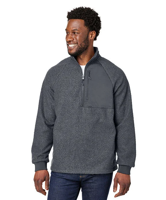 Women's sherpa - lined hoodie for extreme cold weather outdoor activitiesNE713 - North End Mens Aura Sweater Fleece Quarter-Zip | Carbon/Carbon Women's sherpa - lined hoodie for extreme cold weather outdoor activitiesNE713 - North End Mens Aura Sweater Fleece Quarter-Zip | Carbon/Carbon