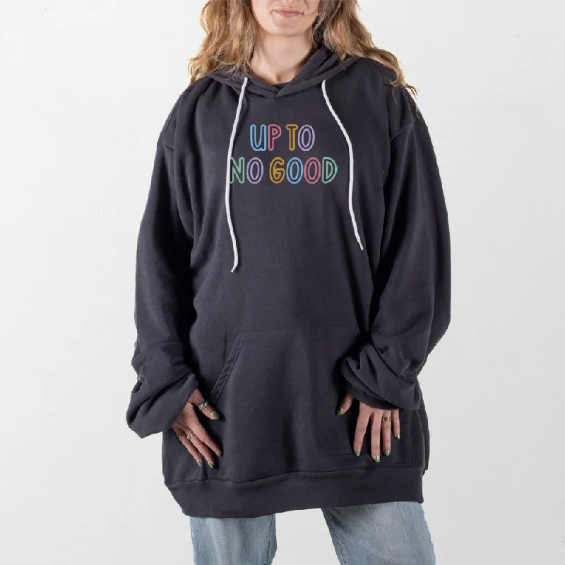 Women's hoodie with a glittery print for a glamorous and sparkly appearanceNo Good Giant Hoodie Women's hoodie with a glittery print for a glamorous and sparkly appearanceNo Good Giant Hoodie