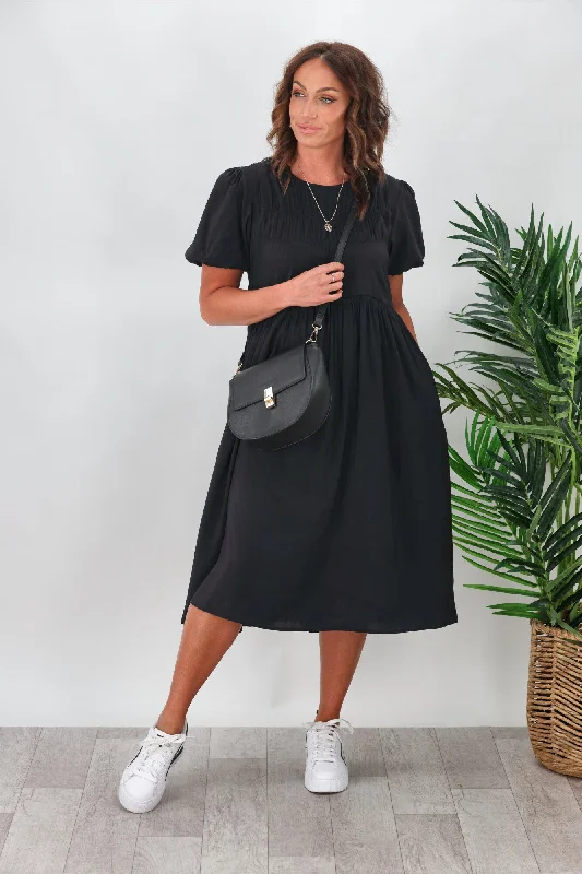 Little Black Women Dress with Sequins for a Glamorous Night OutShine On Label Delta Elasticated Panel Dress Black Little Black Women Dress with Sequins for a Glamorous Night OutShine On Label Delta Elasticated Panel Dress Black