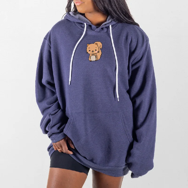 Women's zip - front sweatshirt with contrast stitching for a sporty aestheticSquirrel Giant Hoodie Women's zip - front sweatshirt with contrast stitching for a sporty aestheticSquirrel Giant Hoodie