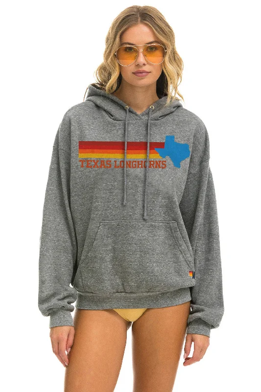 Women's quarter - zip sweatshirt made of organic cotton for eco - conscious fashionUNIVERSITY OF TEXAS STATE LOGO PULLOVER HOODIE RELAXED - HEATHER Women's quarter - zip sweatshirt made of organic cotton for eco - conscious fashionUNIVERSITY OF TEXAS STATE LOGO PULLOVER HOODIE RELAXED - HEATHER