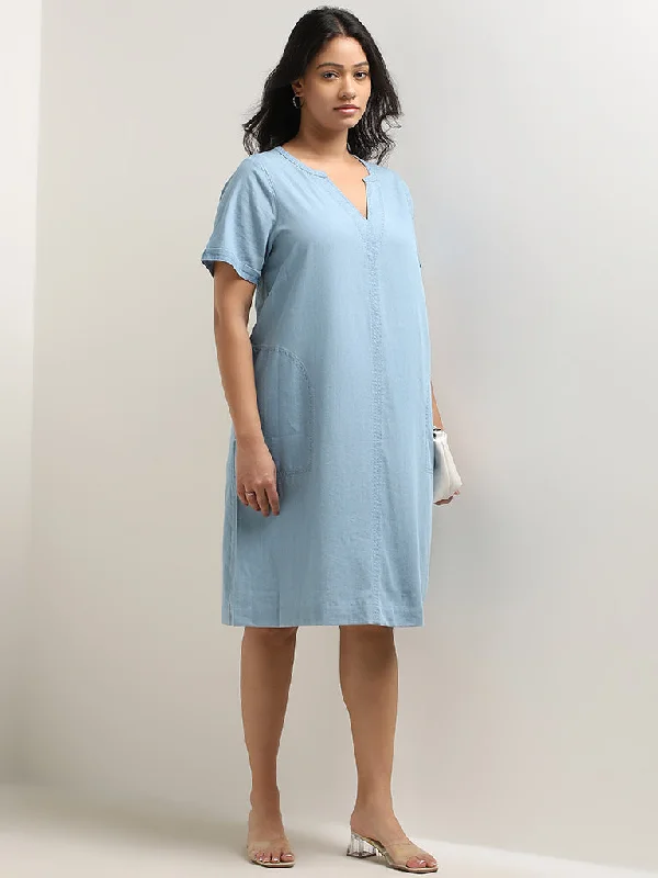 Halter Neck Women Dress to Show Off the Shoulders and Neckline Halter Neck Women Dress to Show Off the Shoulders and Neckline Gia Light Blue Straight Denim Dress Halter Neck Women Dress to Show Off the Shoulders and Neckline Halter Neck Women Dress to Show Off the Shoulders and Neckline Gia Light Blue Straight Denim Dress