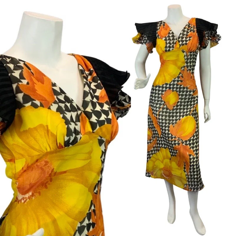 Printed Abstract Women Dress for a Modern and Artistic Appeal Printed Abstract Women Dress for a Modern and Artistic Appeal VINTAGE 60s 70s YELLOW BLACK WHITE PSYCH MOD FLORAL PLEATED SLEEVE MAXI DRESS 8 Printed Abstract Women Dress for a Modern and Artistic Appeal Printed Abstract Women Dress for a Modern and Artistic Appeal VINTAGE 60s 70s YELLOW BLACK WHITE PSYCH MOD FLORAL PLEATED SLEEVE MAXI DRESS 8
