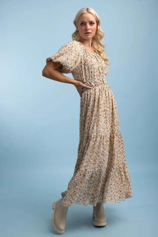 Velvet maxi dresses with long sleeves for winter weddingsBelle Dress Embroidery