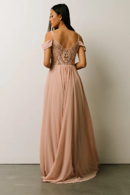 Maxi dresses with tassel accents for a fun and lively touchBianca Lace Maxi Dress | Nude Blush Maxi dresses with tassel accents for a fun and lively touchBianca Lace Maxi Dress | Nude Blush