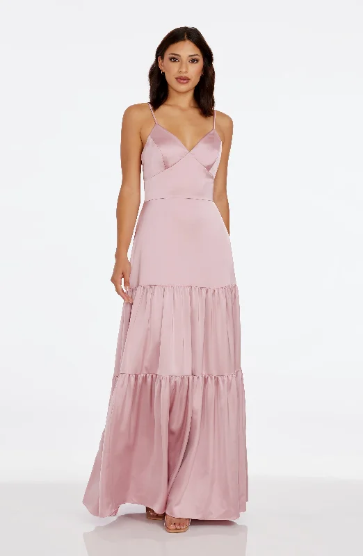 Metallic maxi dresses for a glamorous New Year's Eve partyTess Dress