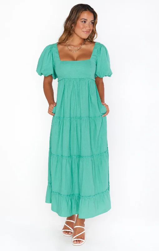Velvet maxi dresses with long sleeves for winter weddingsLinds Midi Dress ~ Parakeet Linen Velvet maxi dresses with long sleeves for winter weddingsLinds Midi Dress ~ Parakeet Linen