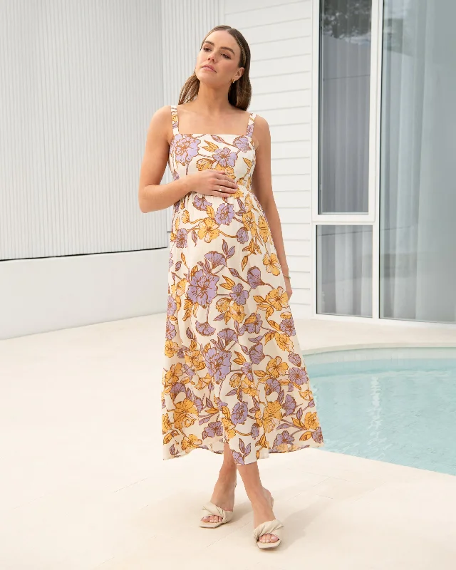 Maxi dresses with a halter neck for a stylish and sophisticated choiceMaya Tie Back Linen Dress Natural Maxi dresses with a halter neck for a stylish and sophisticated choiceMaya Tie Back Linen Dress Natural