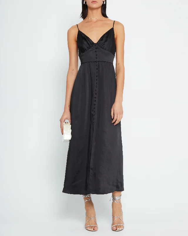 Midi dresses with printed lining for a hidden and stylish detailEllora Dress