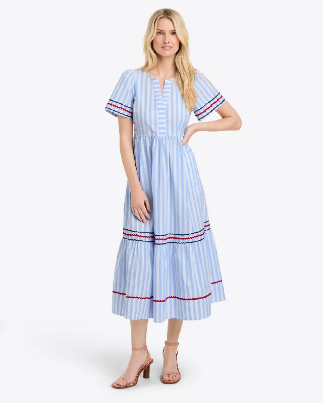 Katherine Midi Dress in Crisp Cotton