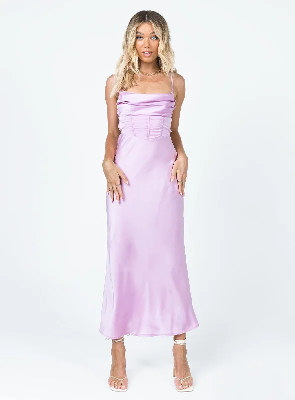 Lillie Midi Dress Purple