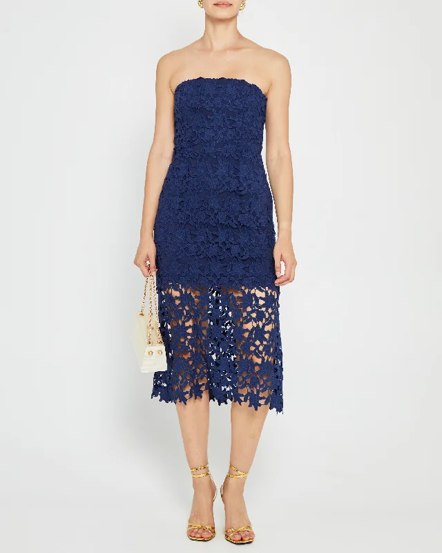 Midi dresses with keyhole backs for a flirty and unexpected detailNelle Dress