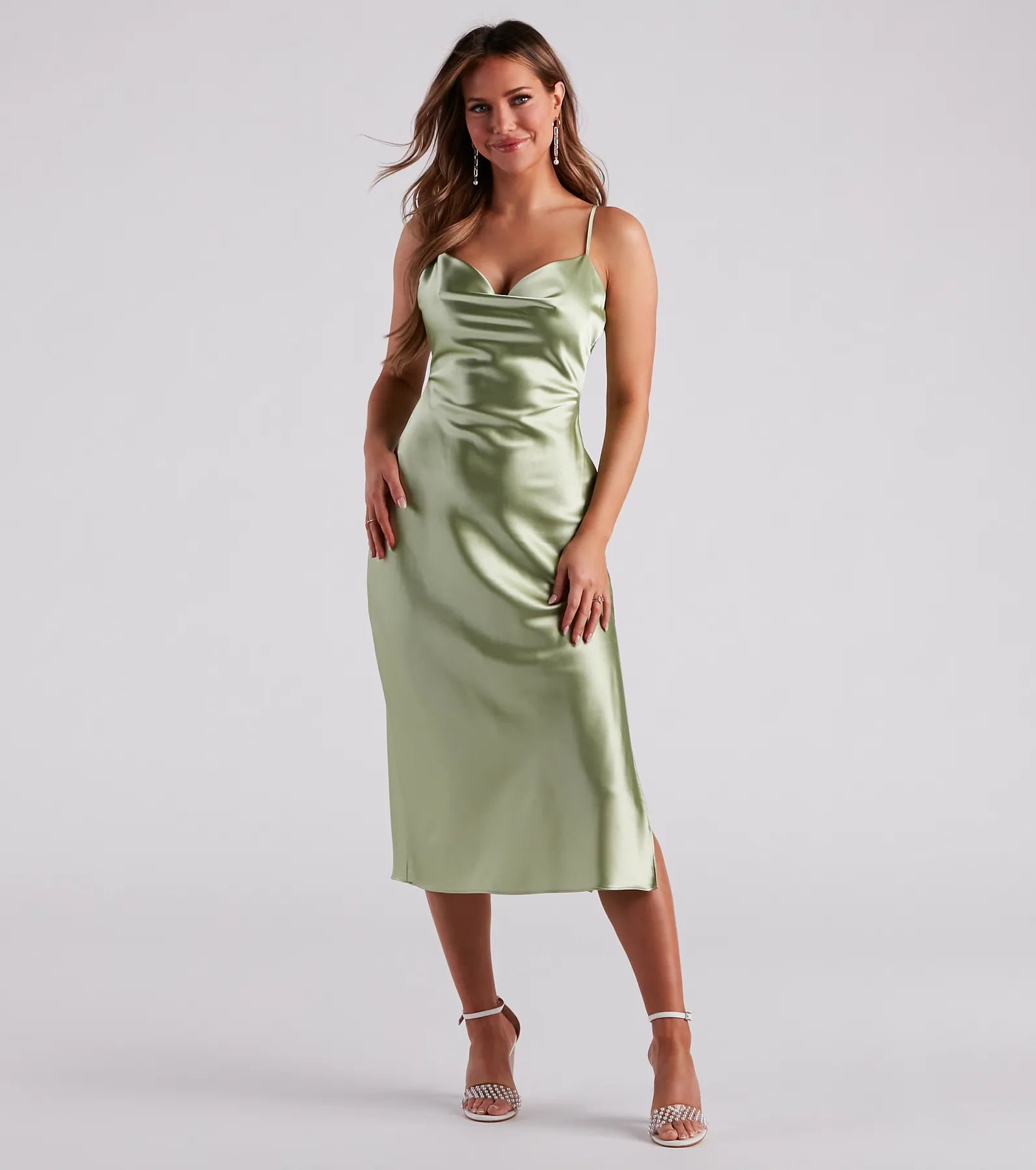 Velvet midi dresses in jewel tones for a glamorous winter eventSilky Sleek Satin Slip Midi Dress Velvet midi dresses in jewel tones for a glamorous winter eventSilky Sleek Satin Slip Midi Dress