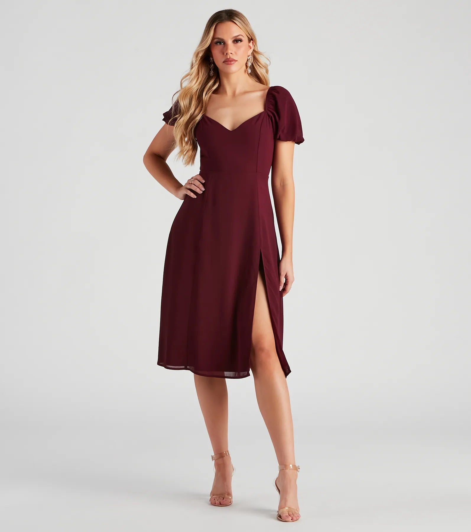 Midi dresses with off - the - shoulder necklines for a flirty lookSweet Harmony Chiffon Midi Dress Midi dresses with off - the - shoulder necklines for a flirty lookSweet Harmony Chiffon Midi Dress