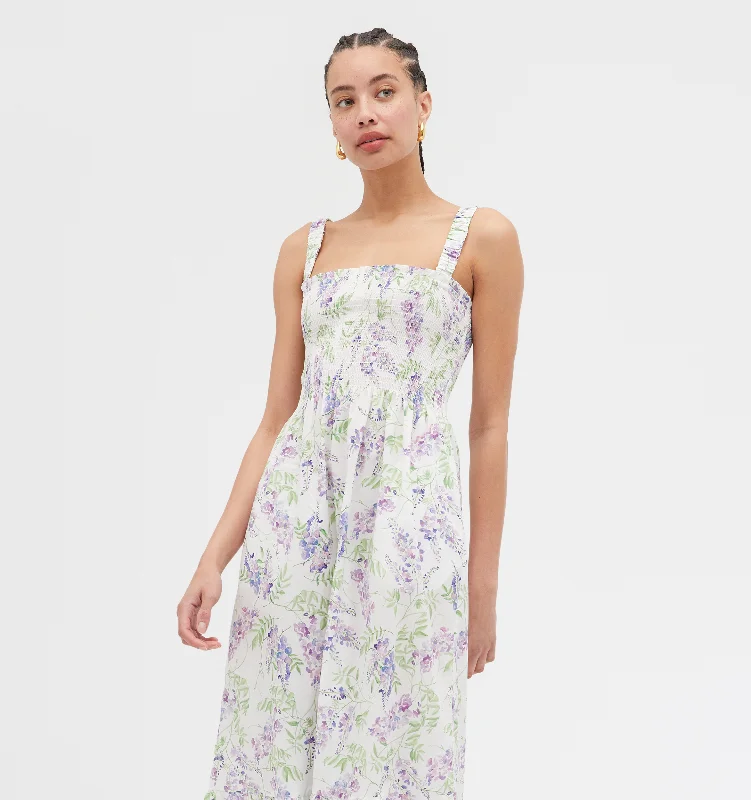 Midi dresses with belted waists to accentuate the figureThe Anjuli Nap Dress - Wisteria Midi dresses with belted waists to accentuate the figureThe Anjuli Nap Dress - Wisteria